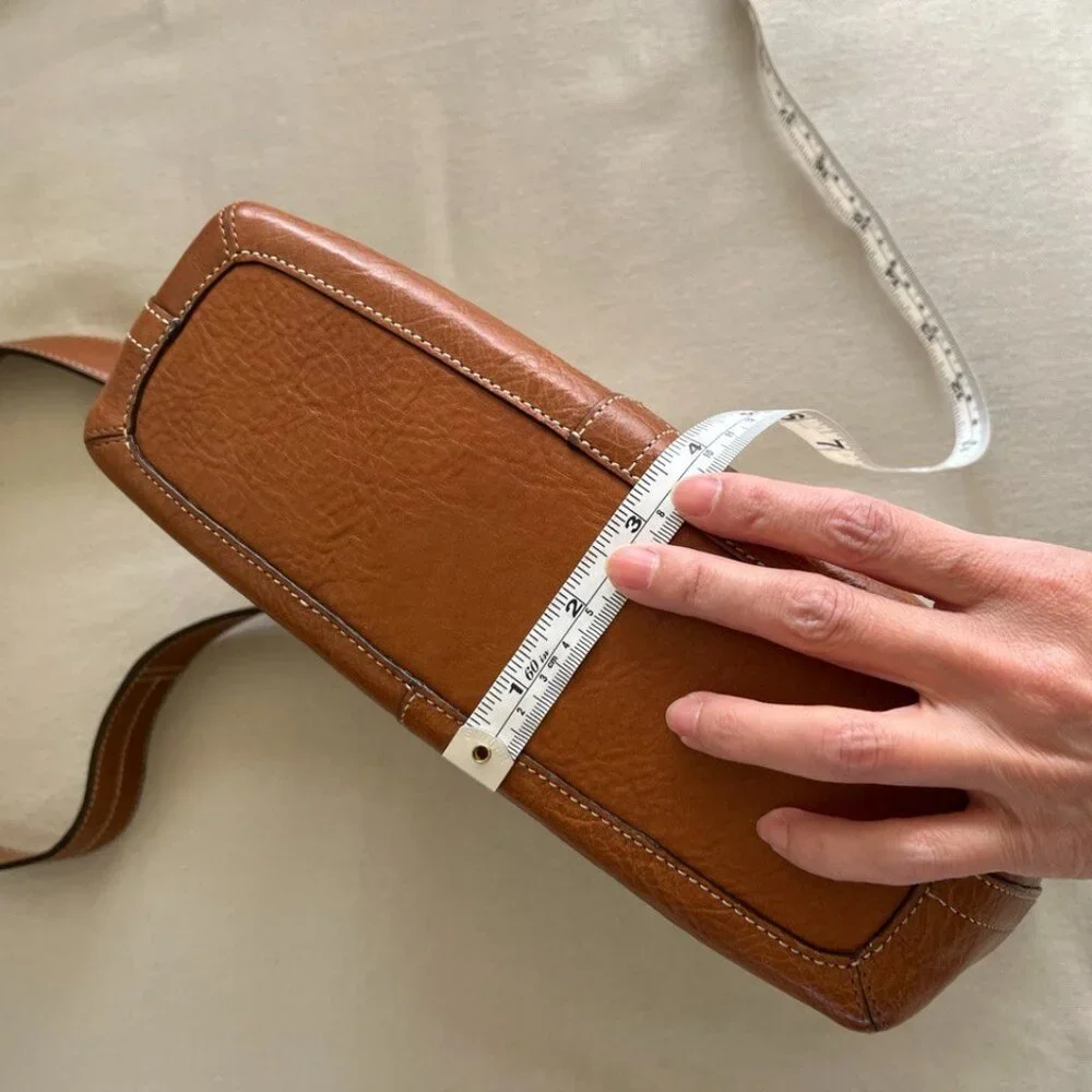 Coach Monogram Leather Trim Shoulder Bag